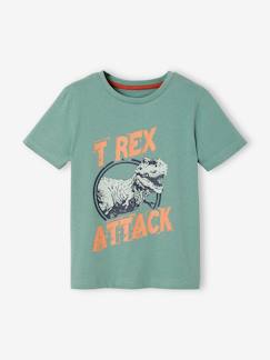 Garçon-Tee-shirt dinosaure garçon manches courtes