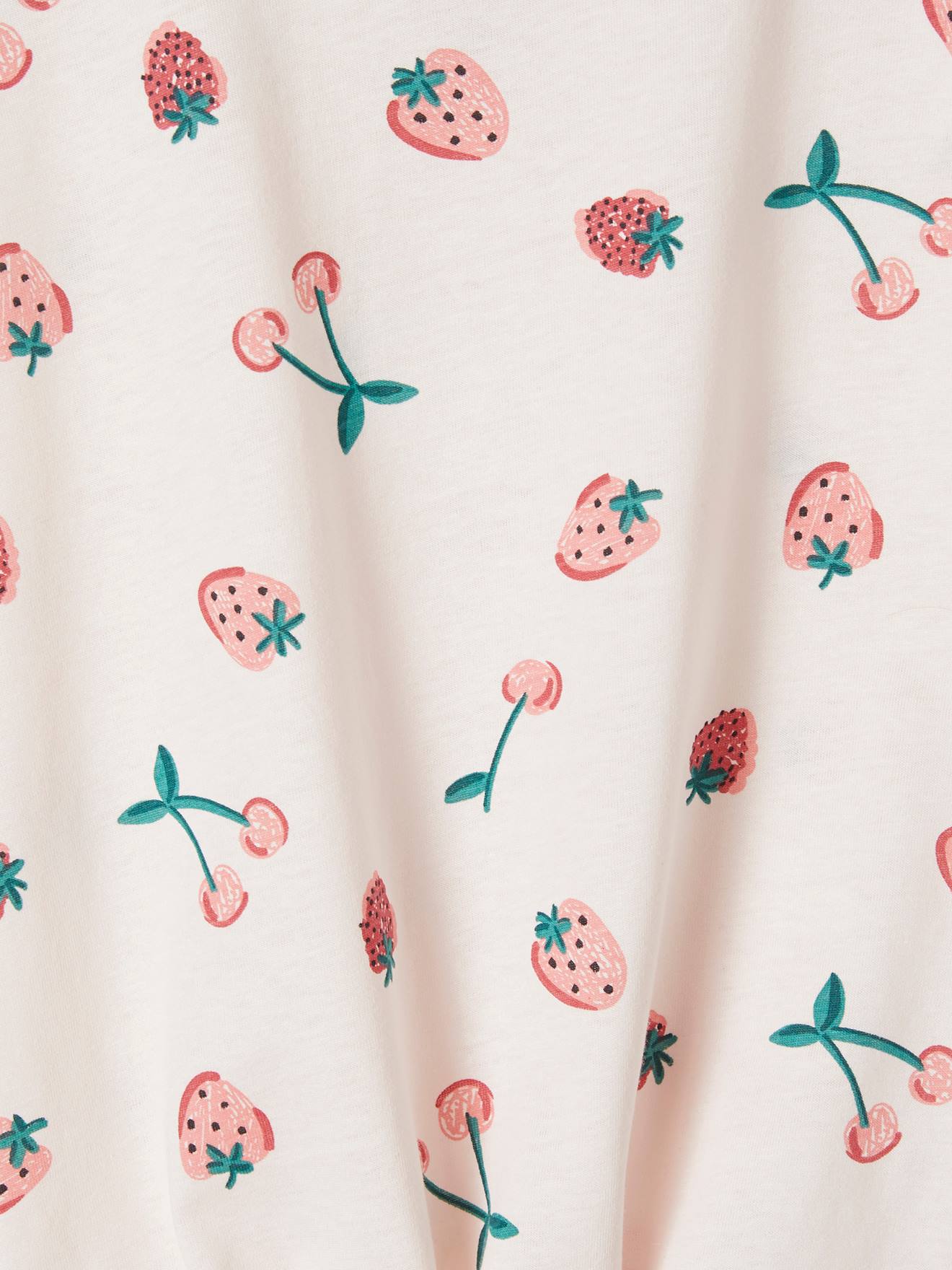 T-shirt Basique Fille YD – Pois Rose – Manches Longues – Coton – Taille 11-12 Ans