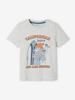 Garçon-T-shirt, polo, sous-pull-T-shirt-T-shirt motif crayonné garçon manches courtes