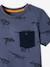 T-shirt motifs graphiques garçon manches courtes bordeaux imprimé+IMPRIME BLEU+vert grisé imprimé 7 - vertbaudet enfant 