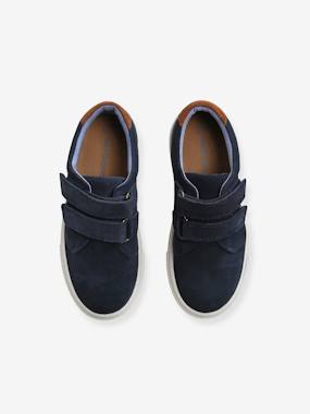 Chaussures Garçon En Cuir Daim - Pointure 34 EU (1.5 UK) - Bleues - Neuf Sans Boîte