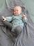 Salopette barboteuse en velours imprimé bébé Vert imprimé 1 - vertbaudet enfant 