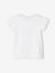 T-shirt motif fleurs 3D fille manches courtes volantées blanc+orange+vert 2 - vertbaudet enfant 