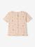 T-shirt à fleurs en maille côtelée bébé rose grisé imprimé 4 - vertbaudet enfant 