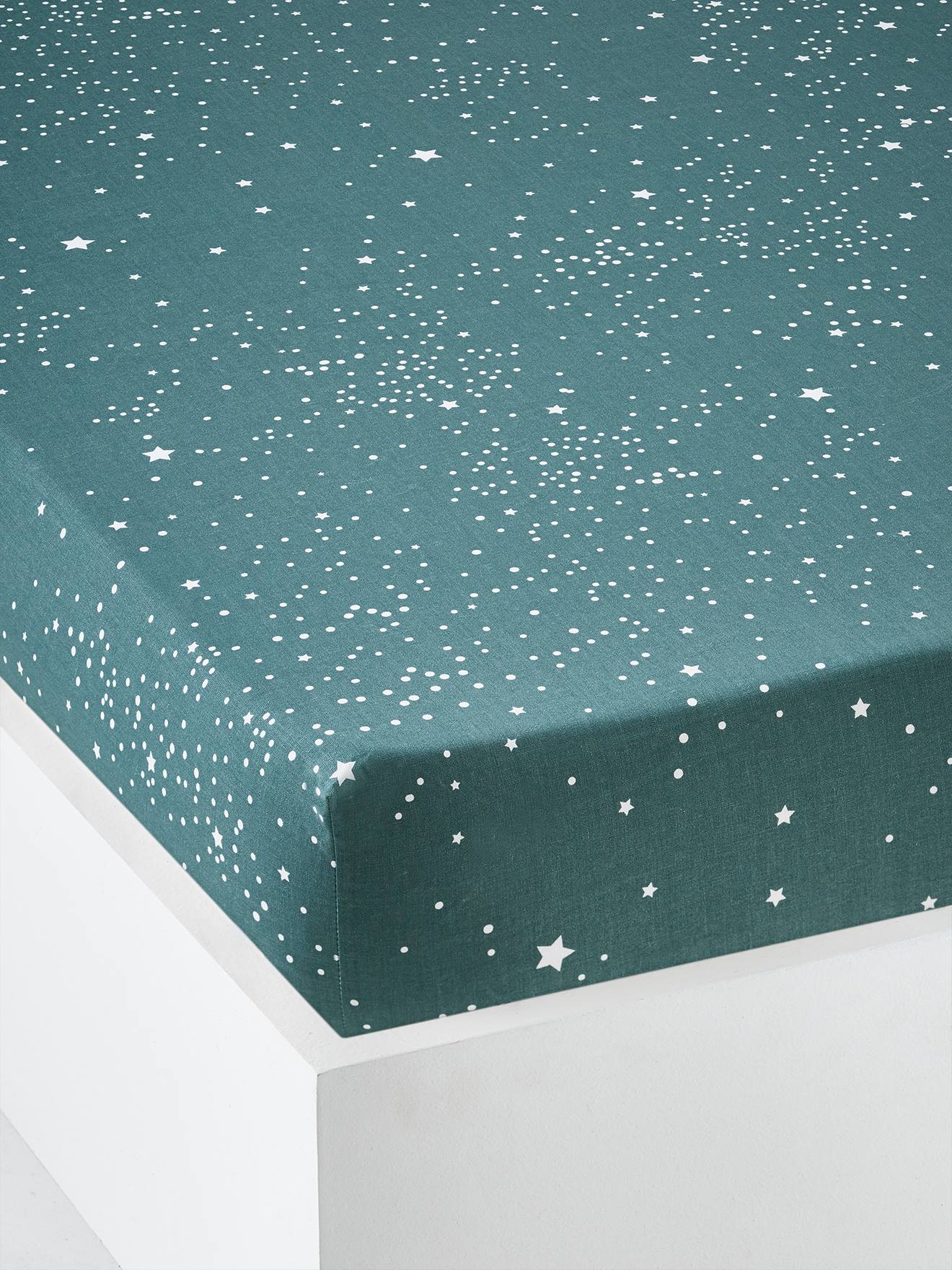 Drap-housse enfant GRAPHIC DINO vert