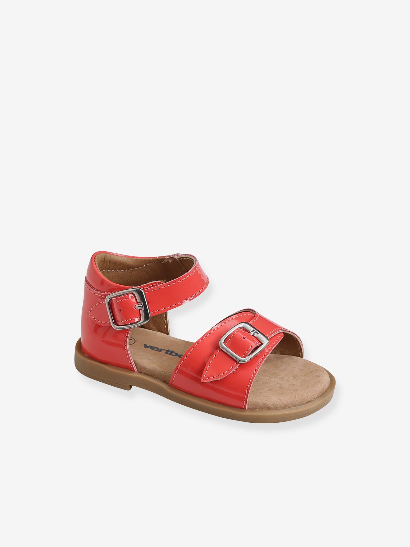 Sandales bout ouvert bébé fille corail