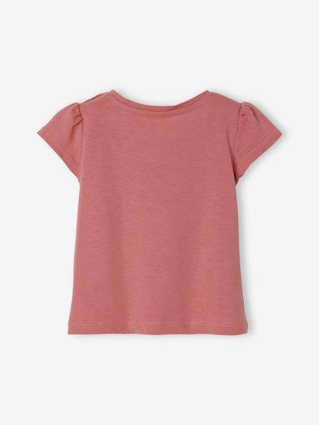 Lot de 2 T-shirts bébé fille manches courtes lot blanc+lot bois de rose+lot rose pâle 15 - vertbaudet enfant 