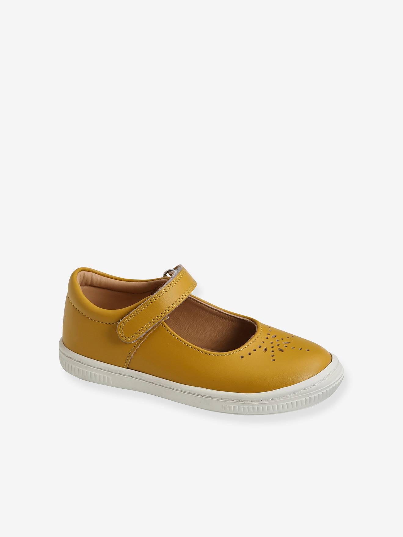 Babies cuir fille collection maternelle jaune moutarde