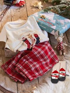 Fille-Pyjama, surpyjama-Coffret Noël pyjama + chaussettes fille Cosy Christmas
