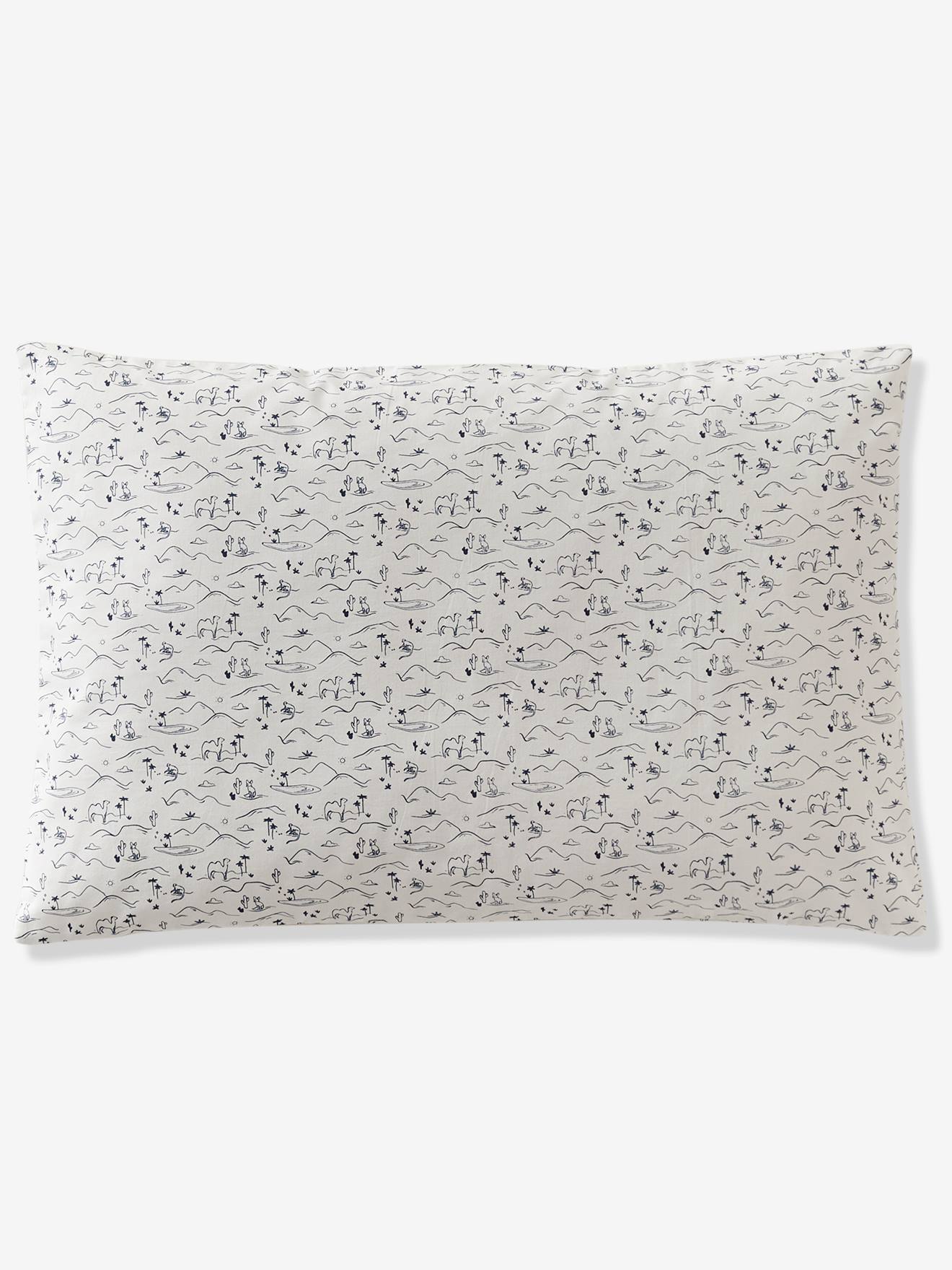 Taie d'oreiller bébé WILD SAHARA écru / encre