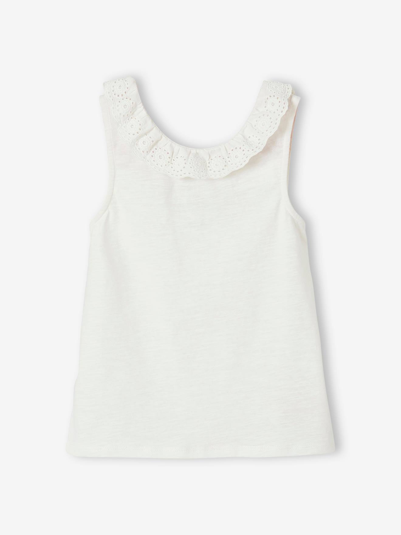 Débardeur Fille GIRL FRIENDS BY ANITAG - Taille 4T - Vert Et Marron à Fleurs - 100% Coton - Manches Absentes
