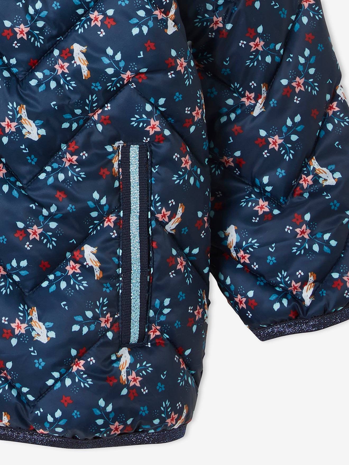 Manteau Avec Capuche Fourrure Détachable Monnalisa Fille - Taille 4 - Gris - Occasion Très Bon état