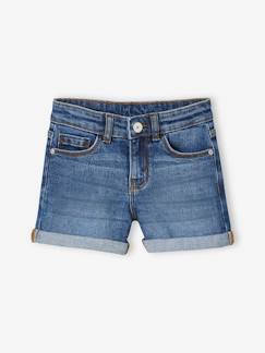 Les Basics-Fille-Short en jean fille avec revers