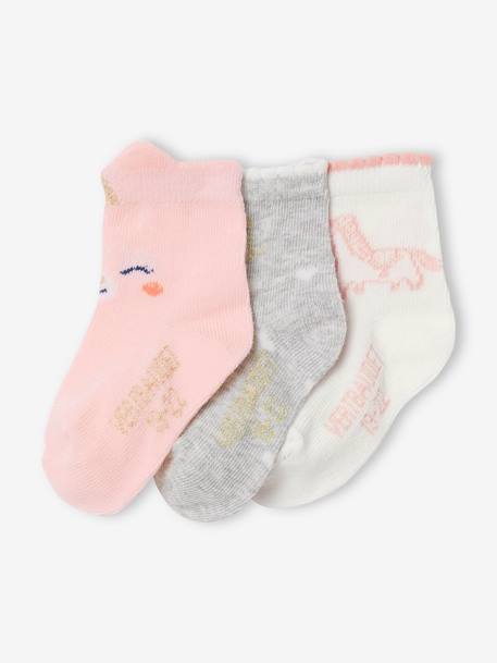 Lot De 3 Paires Chaussettes Licorne Bébé 19-22 - Neuf Sans étiquettes
