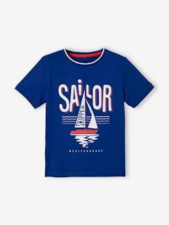 Garçon-T-shirt, polo, sous-pull-T-shirt-T-shirt motif yacht garçon manches courtes