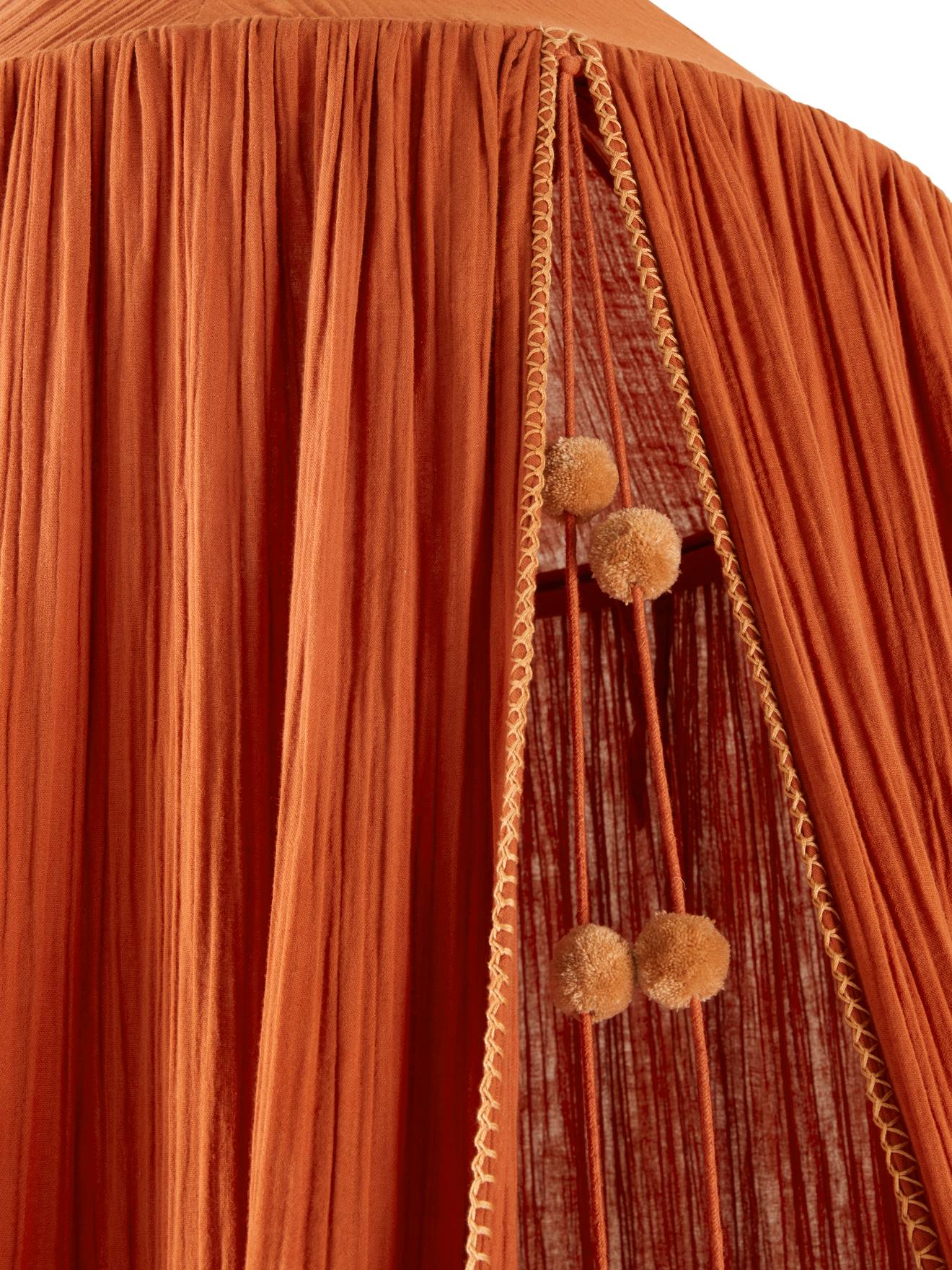 Ciel de lit en gaze de coton WILD SAHARA terracotta (Vertbaudet) - Image 2