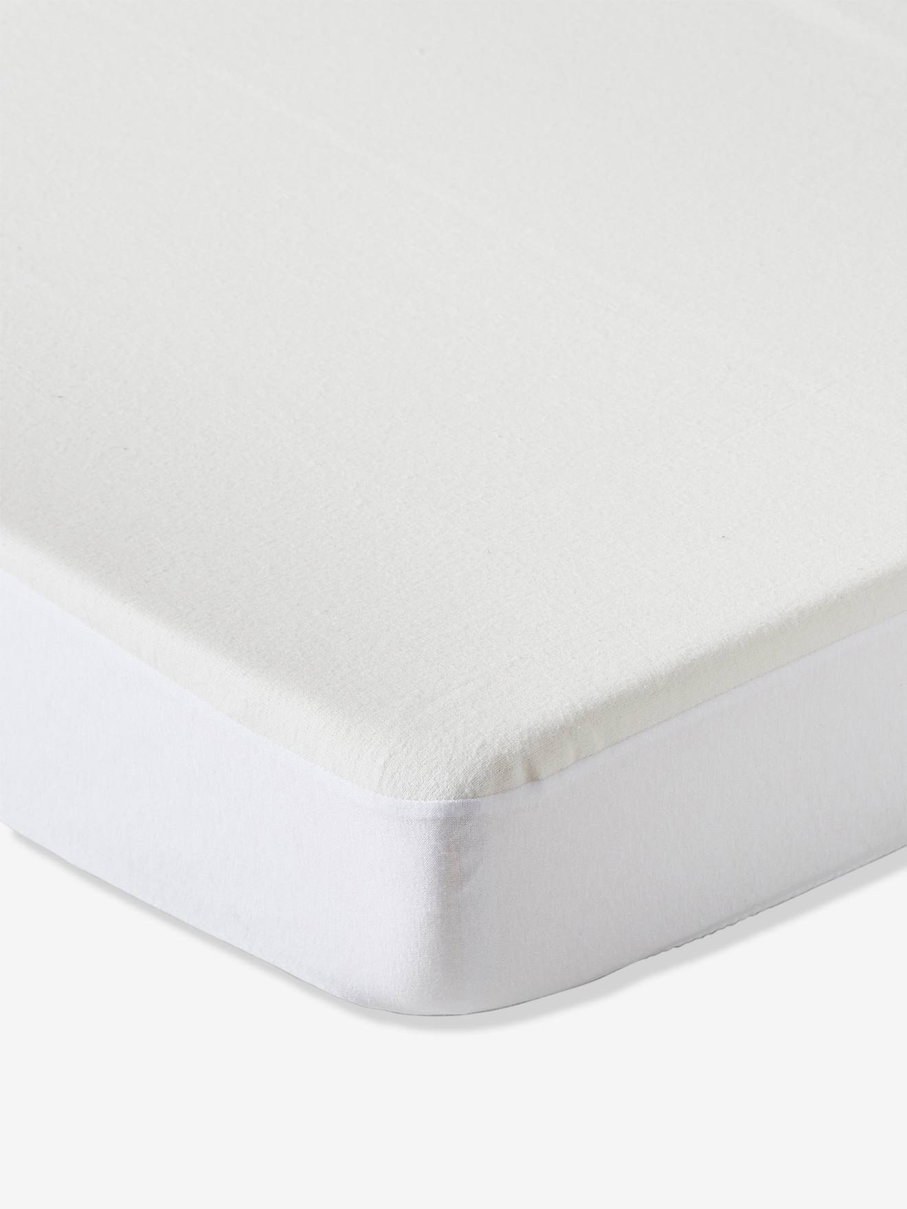 Vertbaudet - Alèse molleton imperméable coton bio* BIO COLLECTION blanc