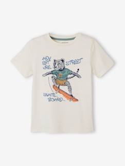 Garçon-T-shirt, polo, sous-pull-T-shirt-Tee-shirt animal skateur garçon