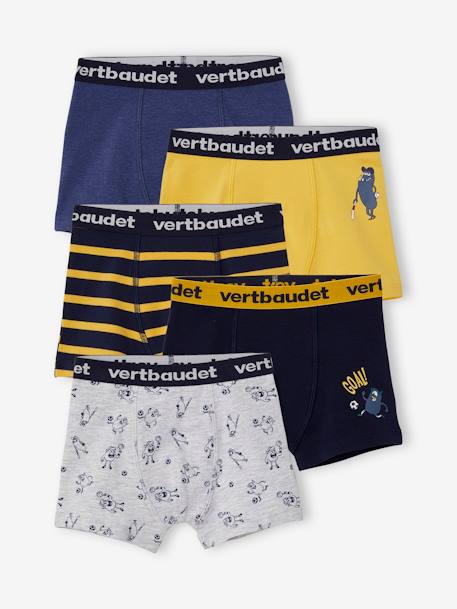 Paw Patrol Lot De 4 Boxers Pour Garçon - Sous-vêtements Bleu/Gris Confortables Et Colorés