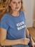 T-shirt à message grossesse et allaitement en coton bio personnalisable Bleu+Gris anthracite+Moutarde+Rose 12 - vertbaudet enfant 