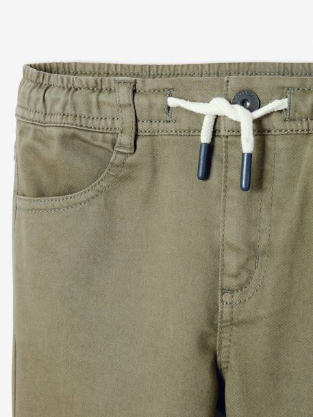 Pantalon slim couleur facile à enfiler garçon Anthracite+BEIGE+BLEU+KAKI+Vert olive 35 - vertbaudet enfant 