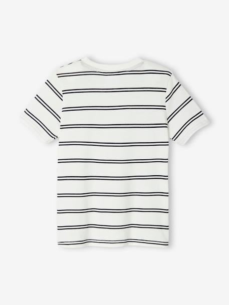 T-shirt manches courtes garçon Disney® Mickey Blanc rayé 3 - vertbaudet enfant 