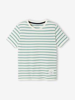 T-shirt garçon rayé manches courtes  - vertbaudet enfant