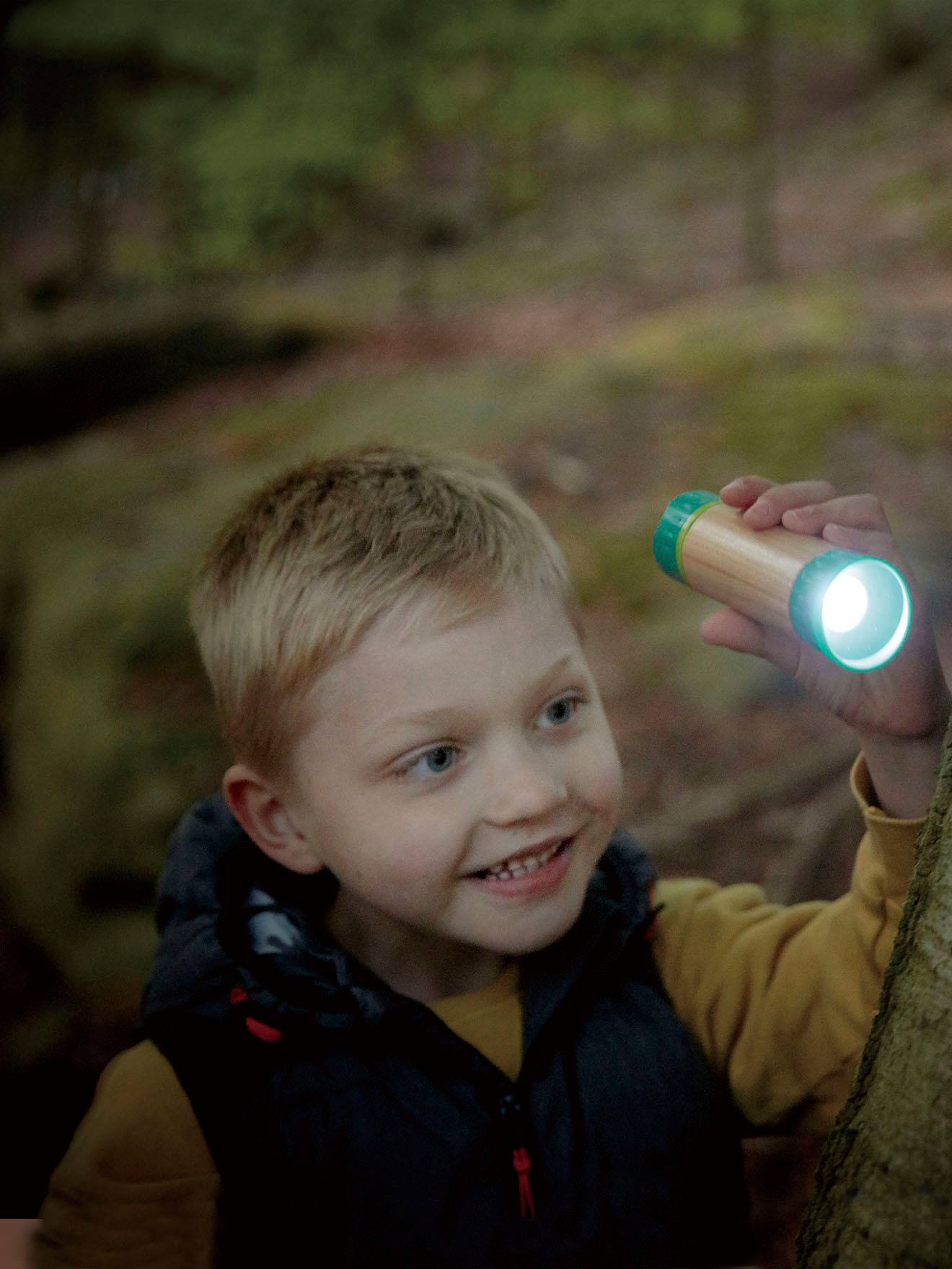 Torche avec LED mécanisme dynamo - Lampe de poche sans pile Couleur