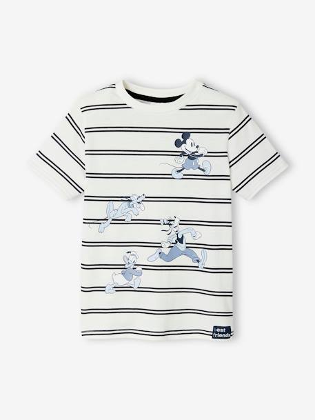 T-shirt manches courtes garçon Disney® Mickey Blanc rayé 2 - vertbaudet enfant 