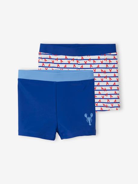 Garçon-Lot de 2 boxers de bain imprimés garçon