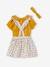 Ensemble blouse, jupe à bretelles et bandeau bébé blanc imprimé+jaune 14 - vertbaudet enfant 
