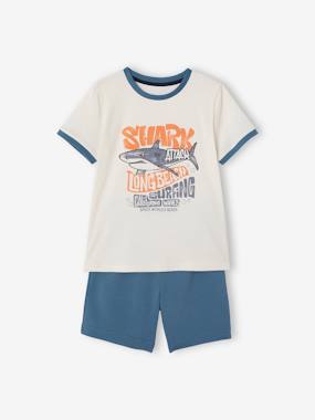 Tenue été 3 Mois-6 Ans Ensemble 2 Pièces Short Et Débardeur Bébé Garçon Bleu Ensemble Naissance Garçon Fille