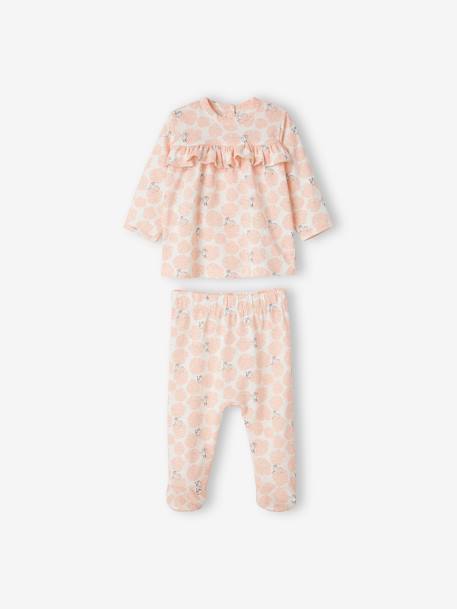 Lot de 2 pyjamas 2 pièces bébé fille Oeko Tex® lot rose poudré 3 - vertbaudet enfant 