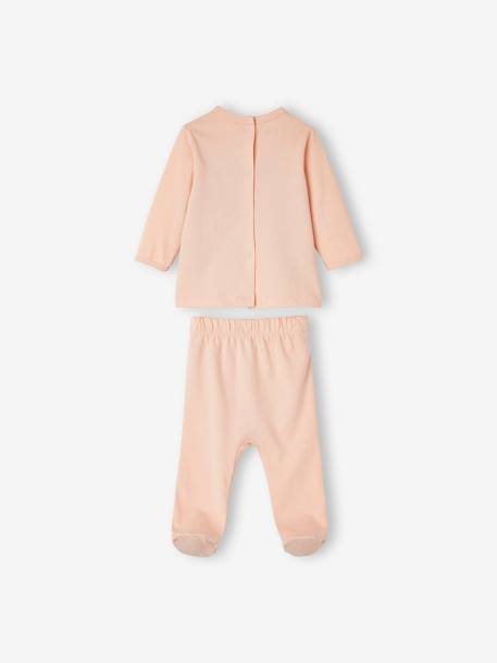 Lot de 2 pyjamas 2 pièces bébé fille Oeko Tex® lot rose poudré 4 - vertbaudet enfant 