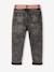 Jean Mom et sa ceinture en gaze de coton fille denim noir+double stone 8 - vertbaudet enfant 