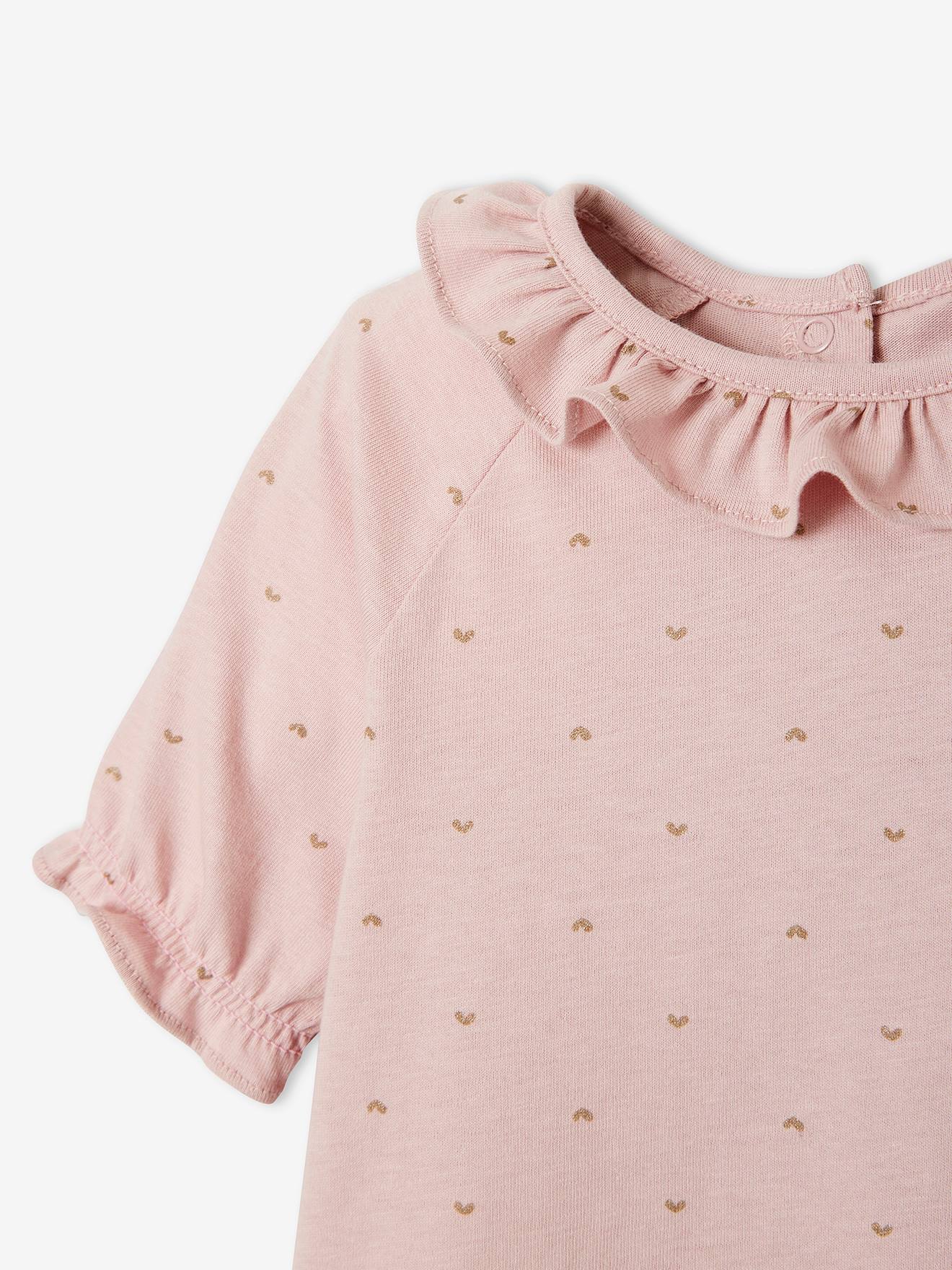 T-Shirt Colorblock Bébé Bio – 100% Coton Biologique, Manches Longues, Poche Poitrine, Pression Épaule - 7