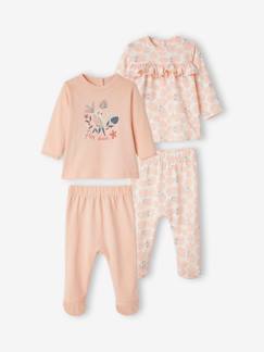 Bébé-Pyjama, surpyjama-Lot de 2 pyjamas 2 pièces bébé fille Oeko Tex®