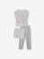 T-shirt + short + pantalon pyjama fille Oeko Tex® Lot blanc rayé 2 - vertbaudet enfant 