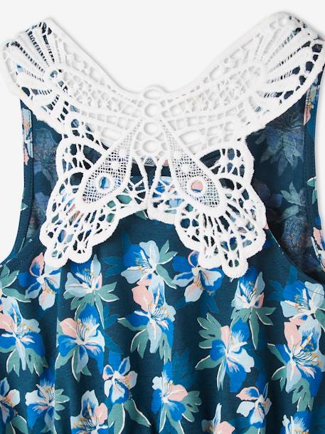 Robe Fille Papillon En Macrame Au Dos Oeko Tex Vert Imprime Vertbaudet Robe Fille Papillon En Macrame Au Dos Oeko Tex Vert Imprime Vertbaudet