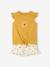 Ensemble T-shirt effet noué et short à volants fille blanc / vert+bleu / rose+jaune d'or+rose / corail foncé 21 - vertbaudet enfant 