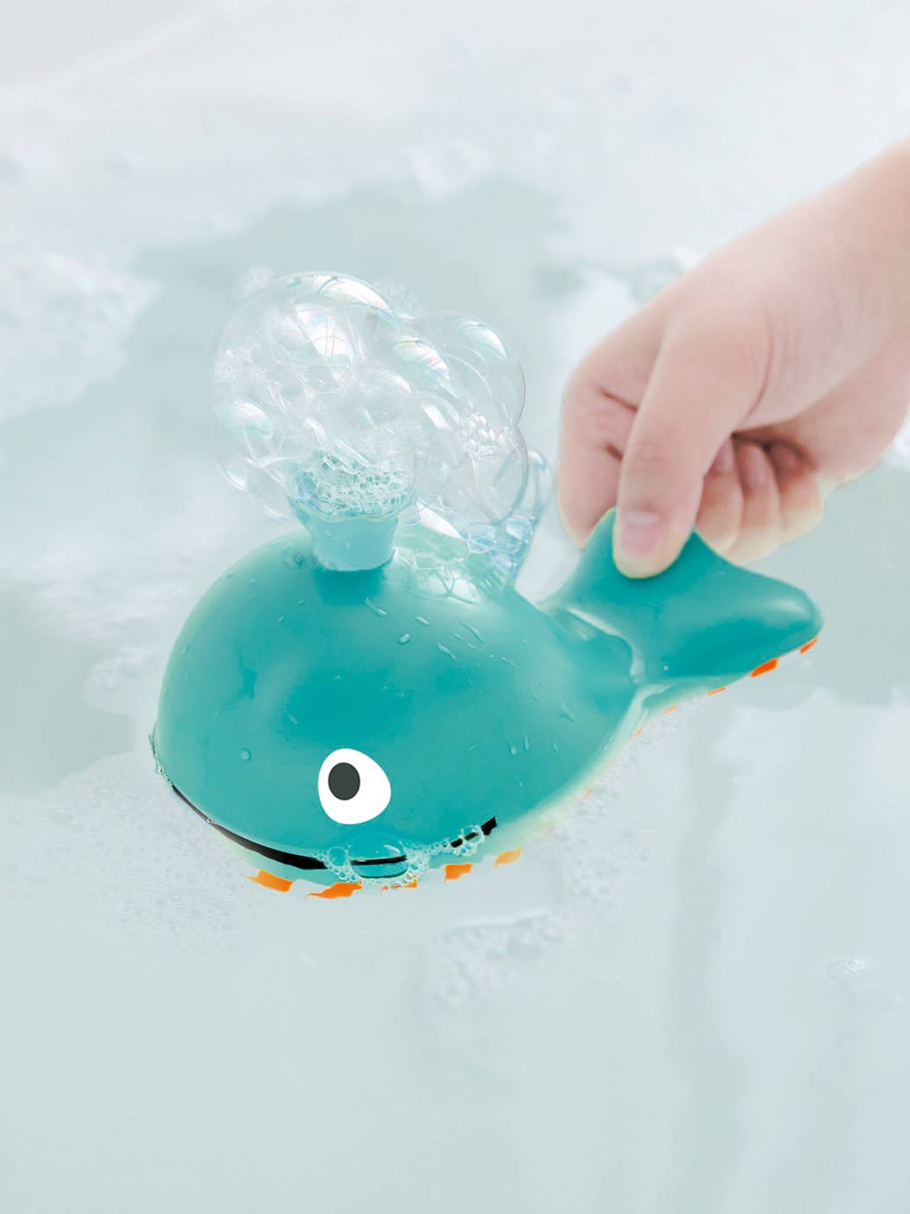 Jouet de bain baleine à bulles : Hape - Berceau Magique