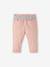 Pantalon paperbag bébé avec ceinture beige clair imprimé+vieux rose 7 - vertbaudet enfant 