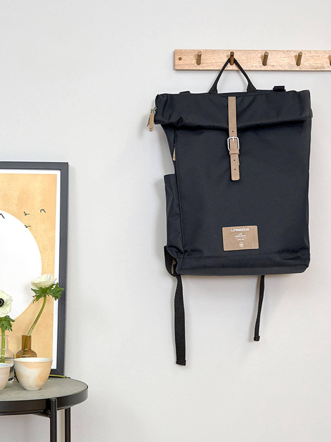 Sac à dos à langer Green Label LÄSSIG Rolltop bleu (Lassig) - Image 1