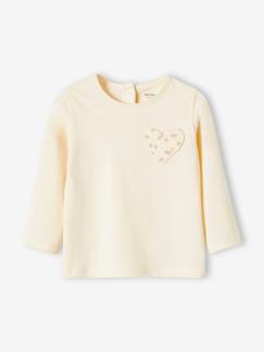 Les Basics-Bébé-T-shirt bébé fille poche coeur et fraises Oeko-Tex®