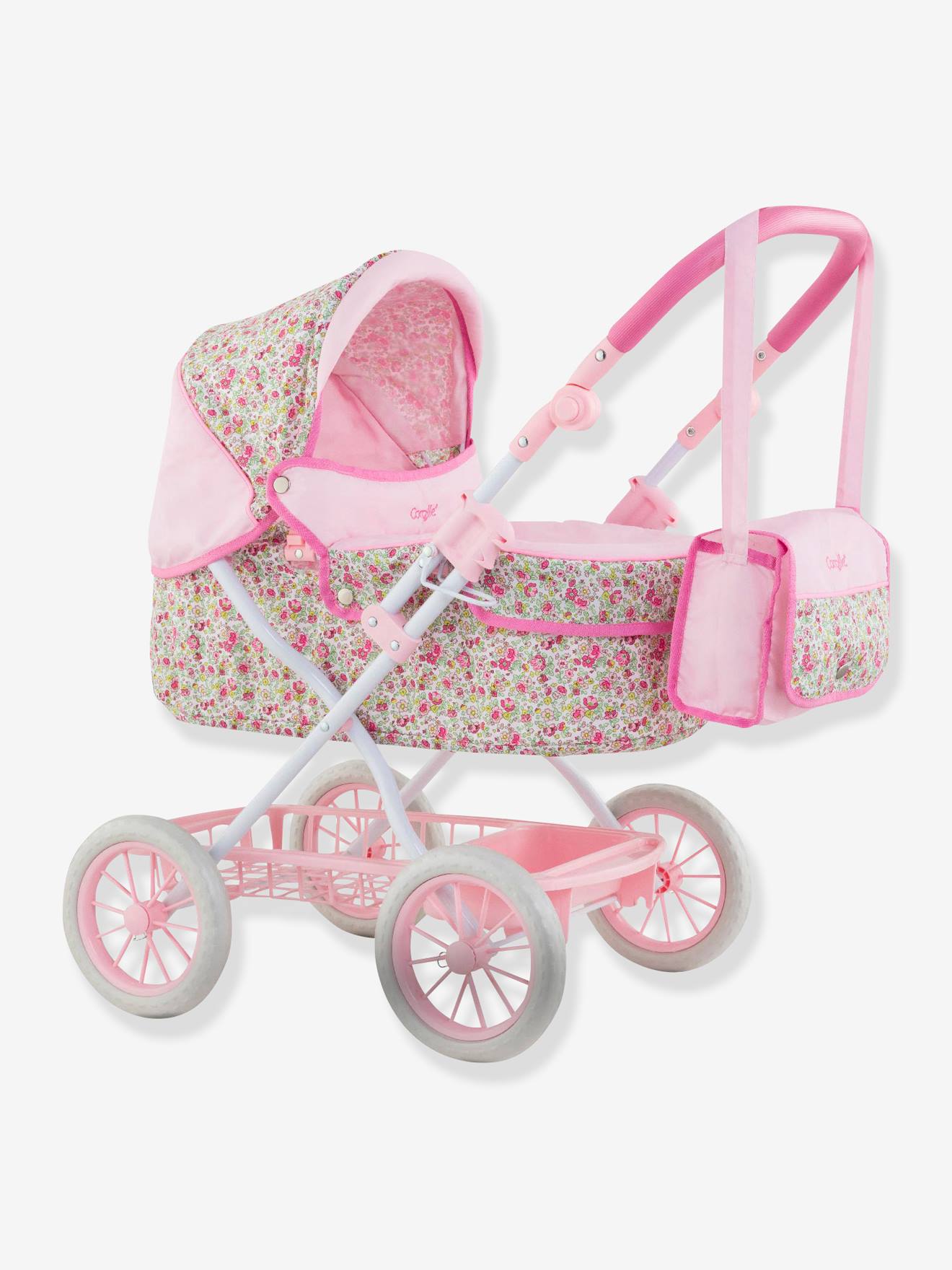 Corolle - Landeau Corolle Pour Poupon 36/42/52 Cm Rose Fleuri