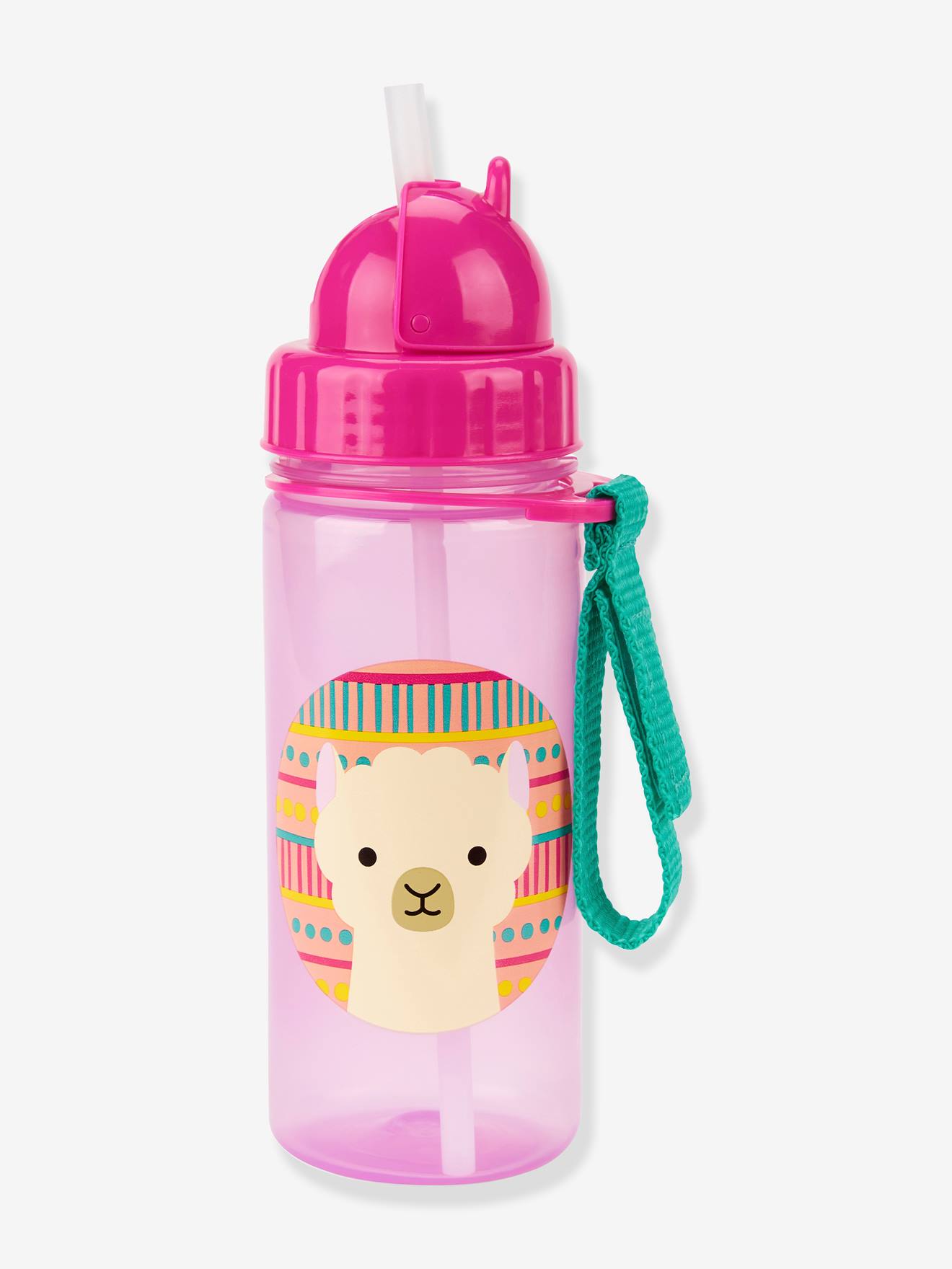Gourde avec paille SKIP HOP Zoo rose (lama)