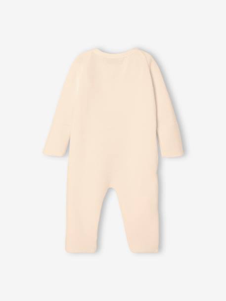 Combinaison bébé en tricot beige clair 2 - vertbaudet enfant 