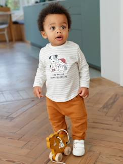 Ensemble bébé tee-shirt et pantalon en molleton   - vertbaudet enfant