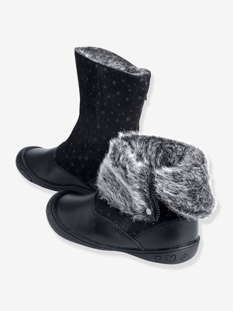 bottes cuir fille