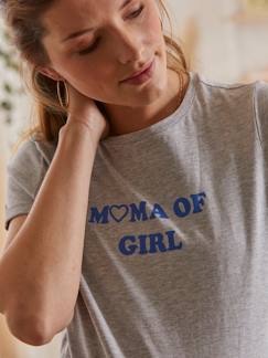 Coton Bio-Vêtements de grossesse-T-shirt à message grossesse et allaitement en coton bio